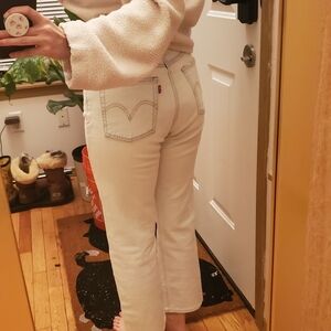 Levi's Women's WEDGIE STRAIGHT Sky Blue Straight Leg Jeans SIZE 27